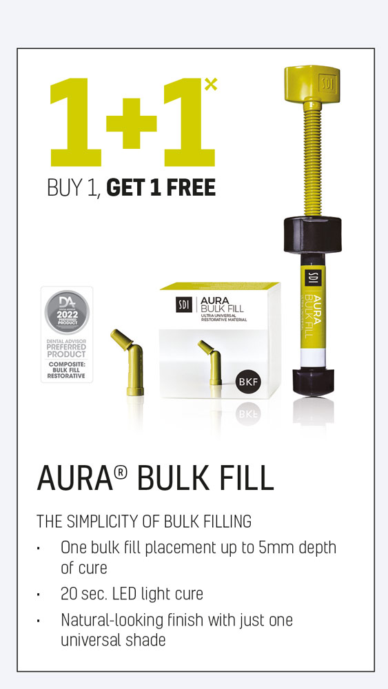1 + 1 AURA Bulk Fill offers